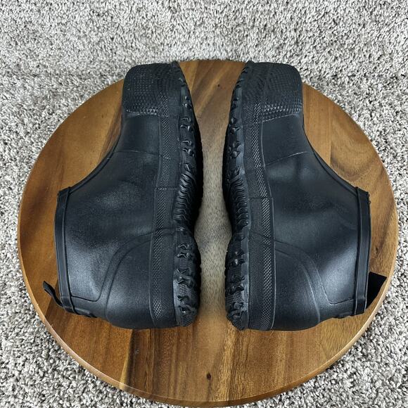 Women's 9 / Men's 7 - Bogs Overshoe Zip Composite Safety Toe Black Shoes Work - Picture 8 of 12